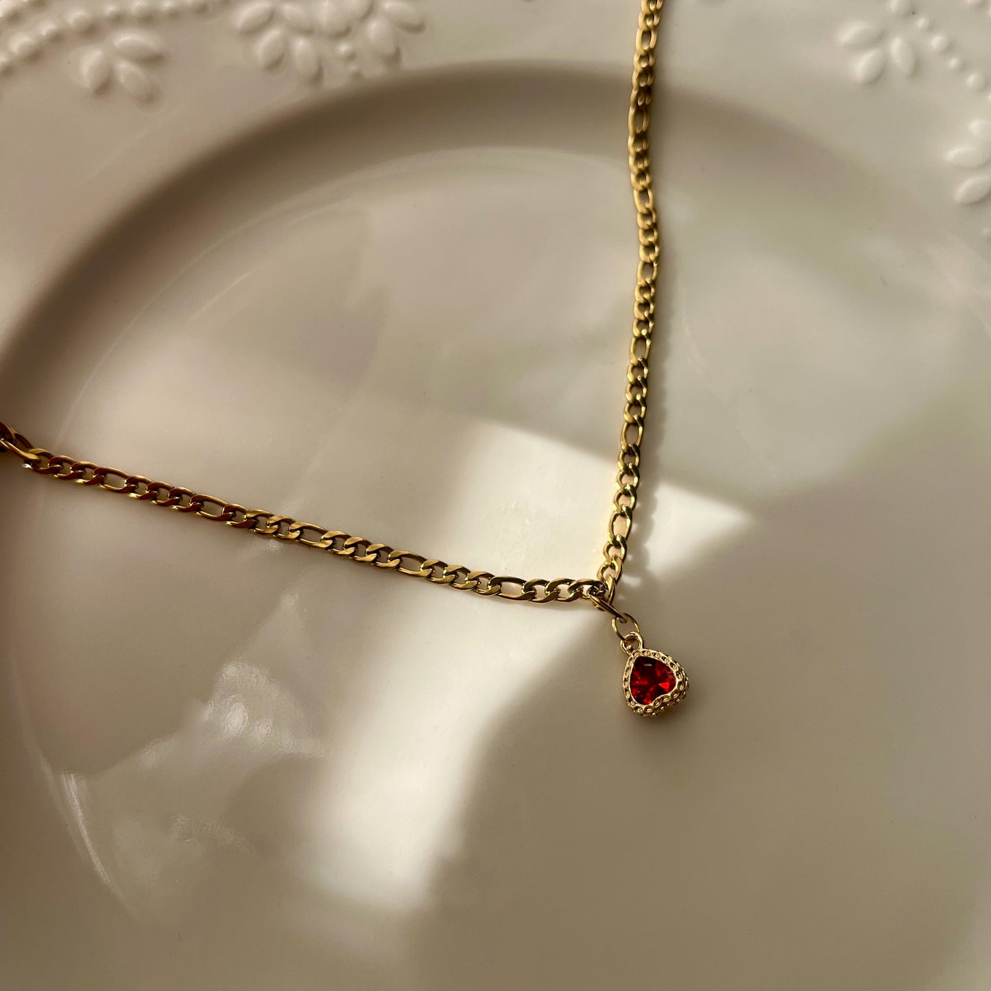 Crystal heart necklace
